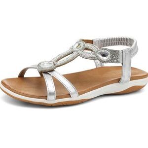 Flat Sandals Dressy Walking Comfortable Sandal Rhinestone Braid Elastic Strap